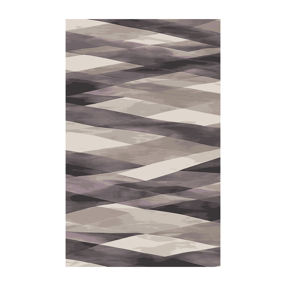 Mauve Prism Geometric Rug