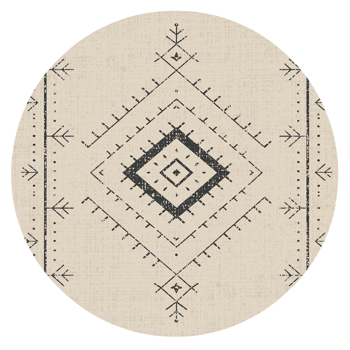 Tribal Diamond Line Rug