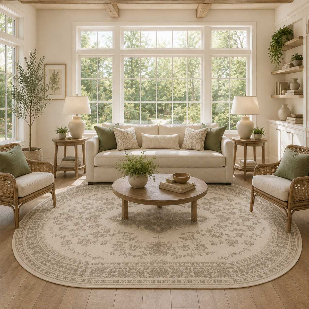 Traditional Persian Medallion Rug