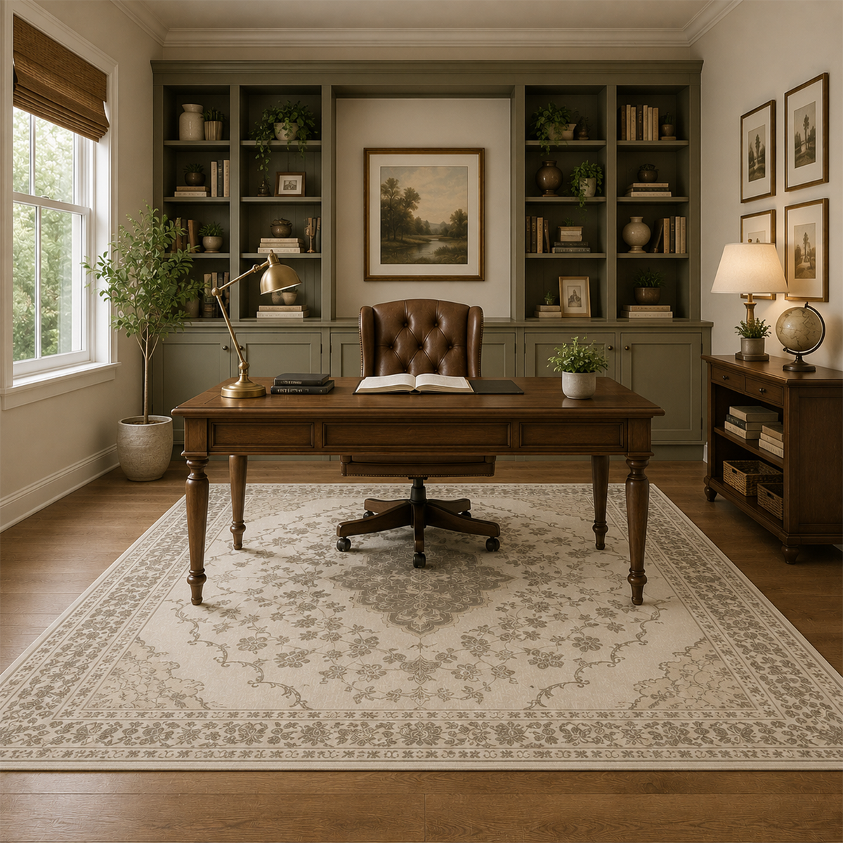 Traditional Persian Medallion Rug