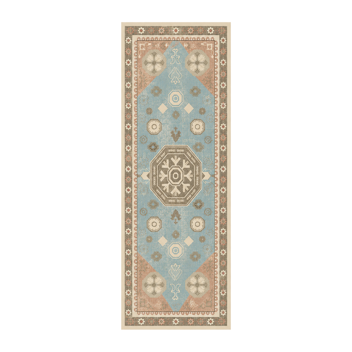 Boho Blue Medallion Rug
