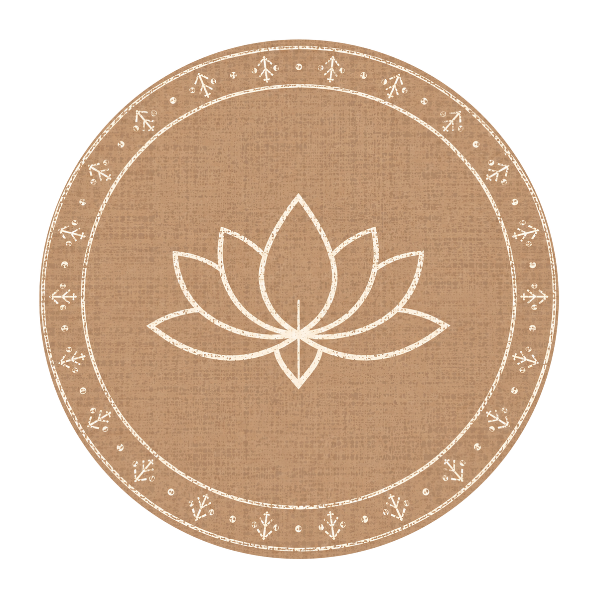 Sand Lotus Border Rug
