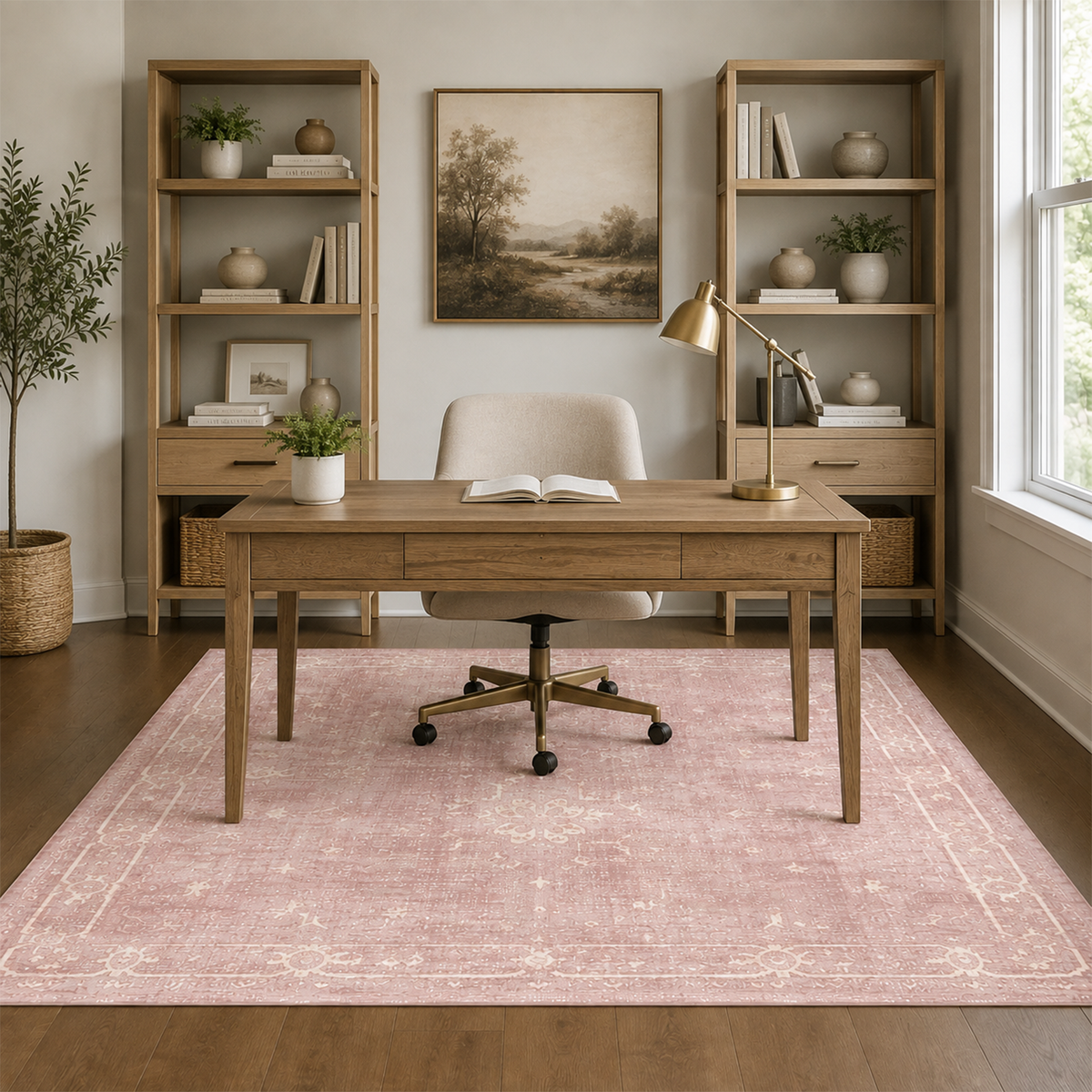 Blush Vintage Medallion Rug
