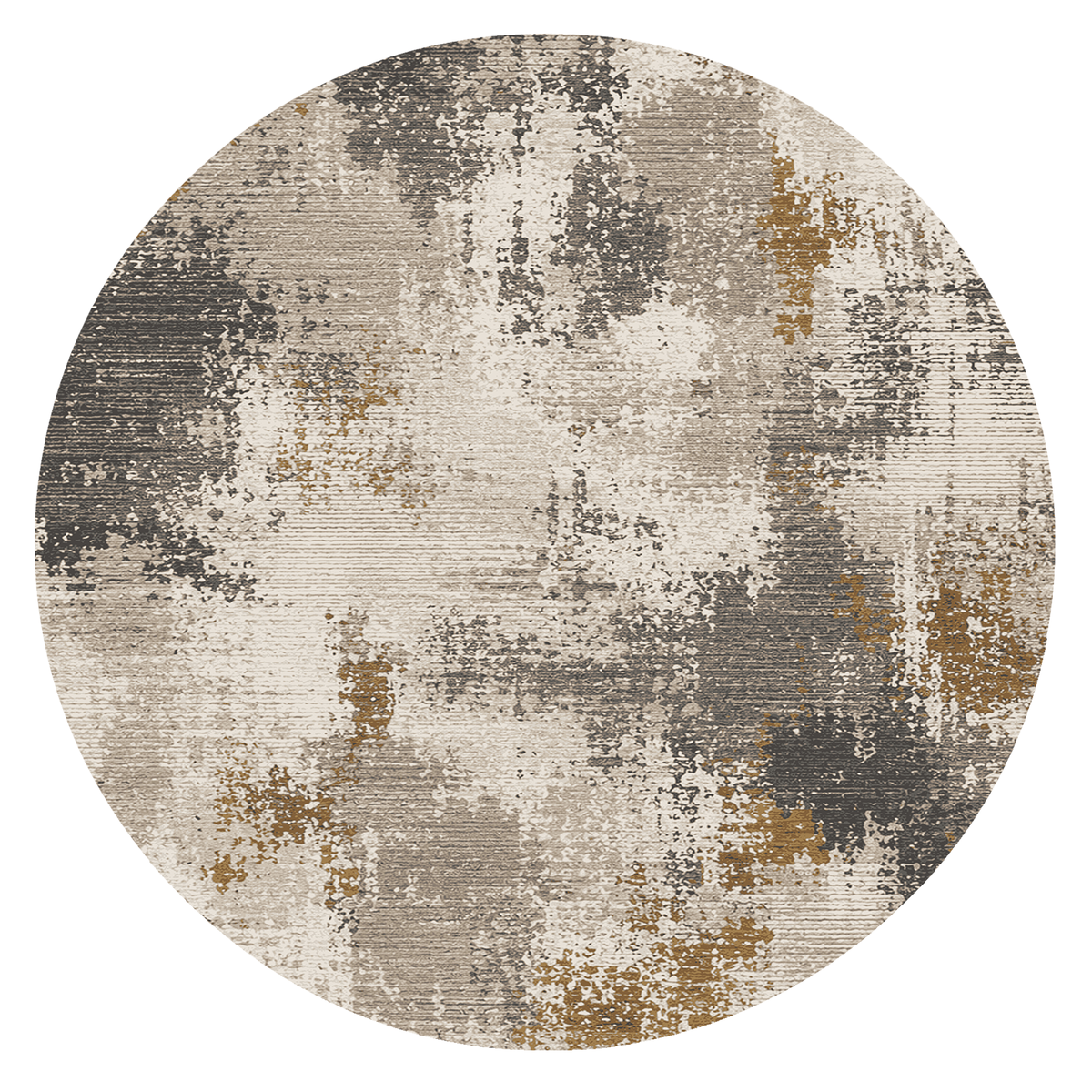 Ochre Stone Abstract Rug