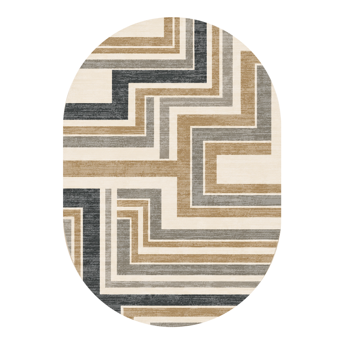 Modern Linear Maze Rug