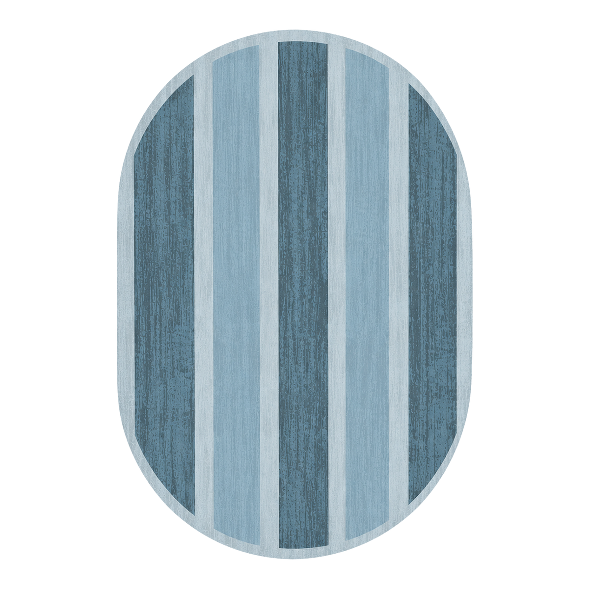 Mist Blue Band Rug