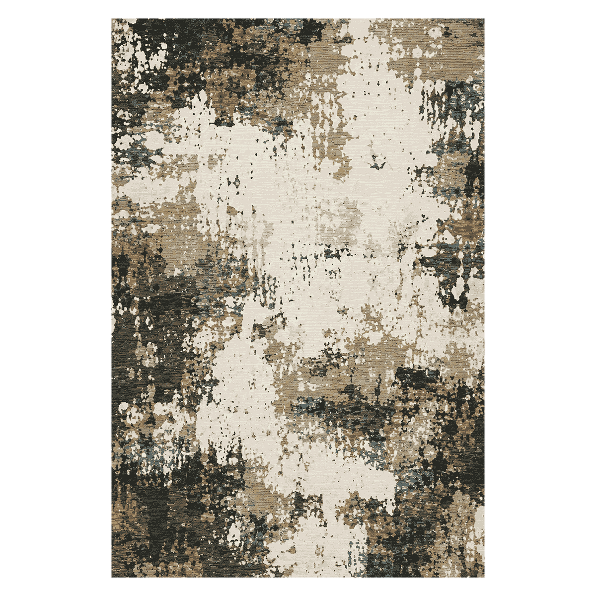 Charcoal Stone Abstract Rug