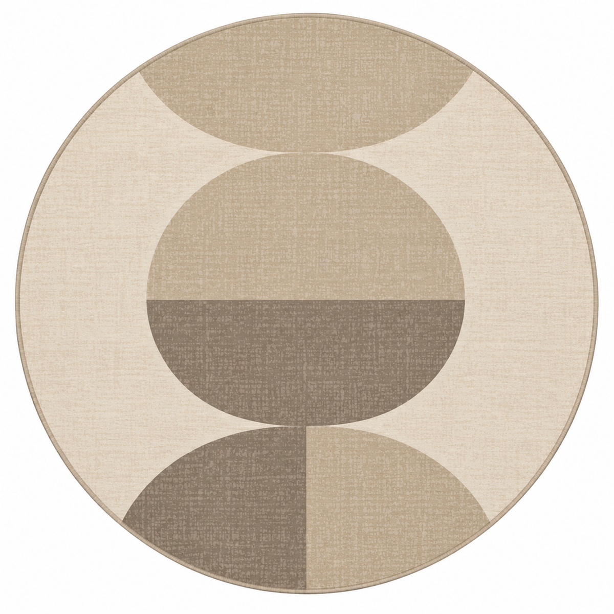 Stacked Circle Geo Rug
