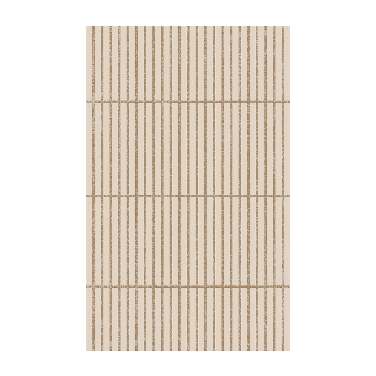 Beige Pinstripe Grid Rug