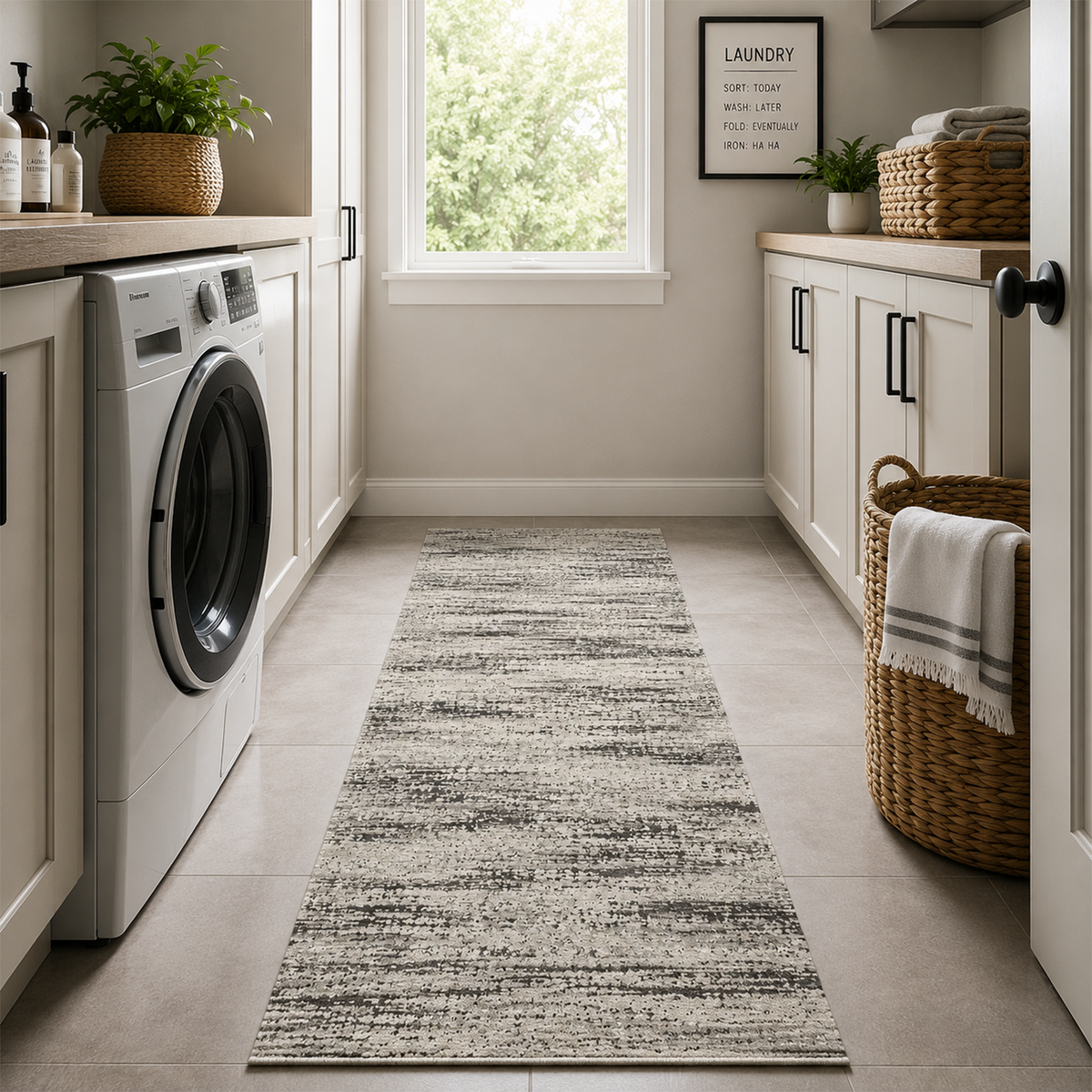 Graphite Streak Area Rug