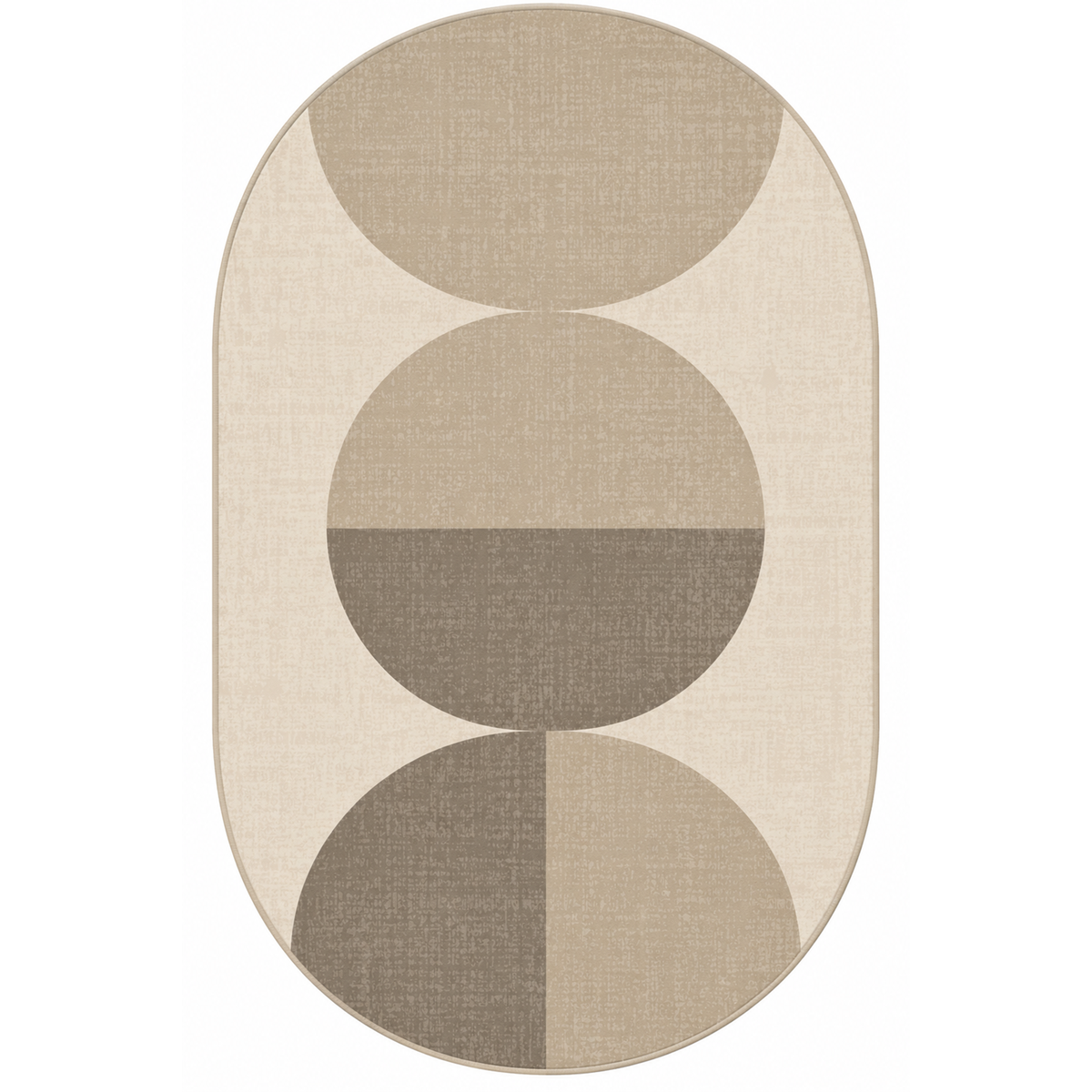 Stacked Circle Geo Rug