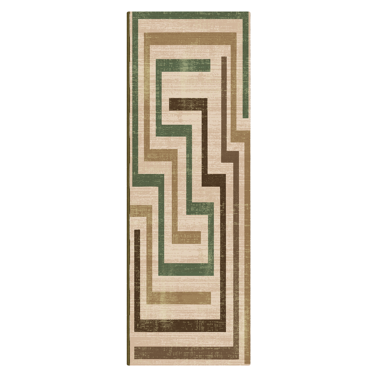 Evergreen Maze Path Rug