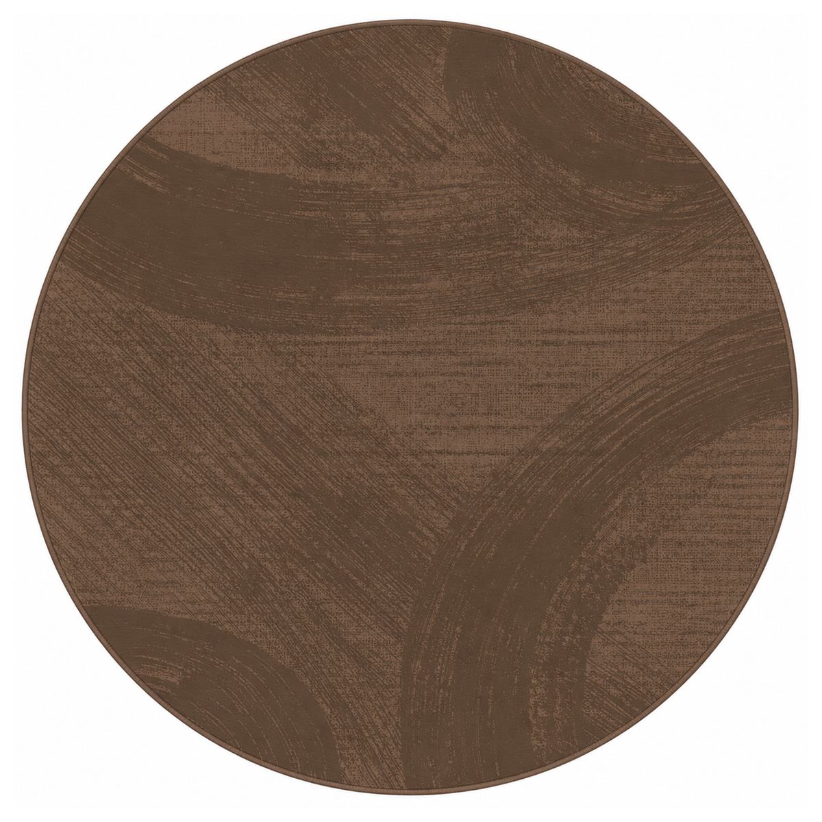 Mocha Abstract Brushstroke Rug