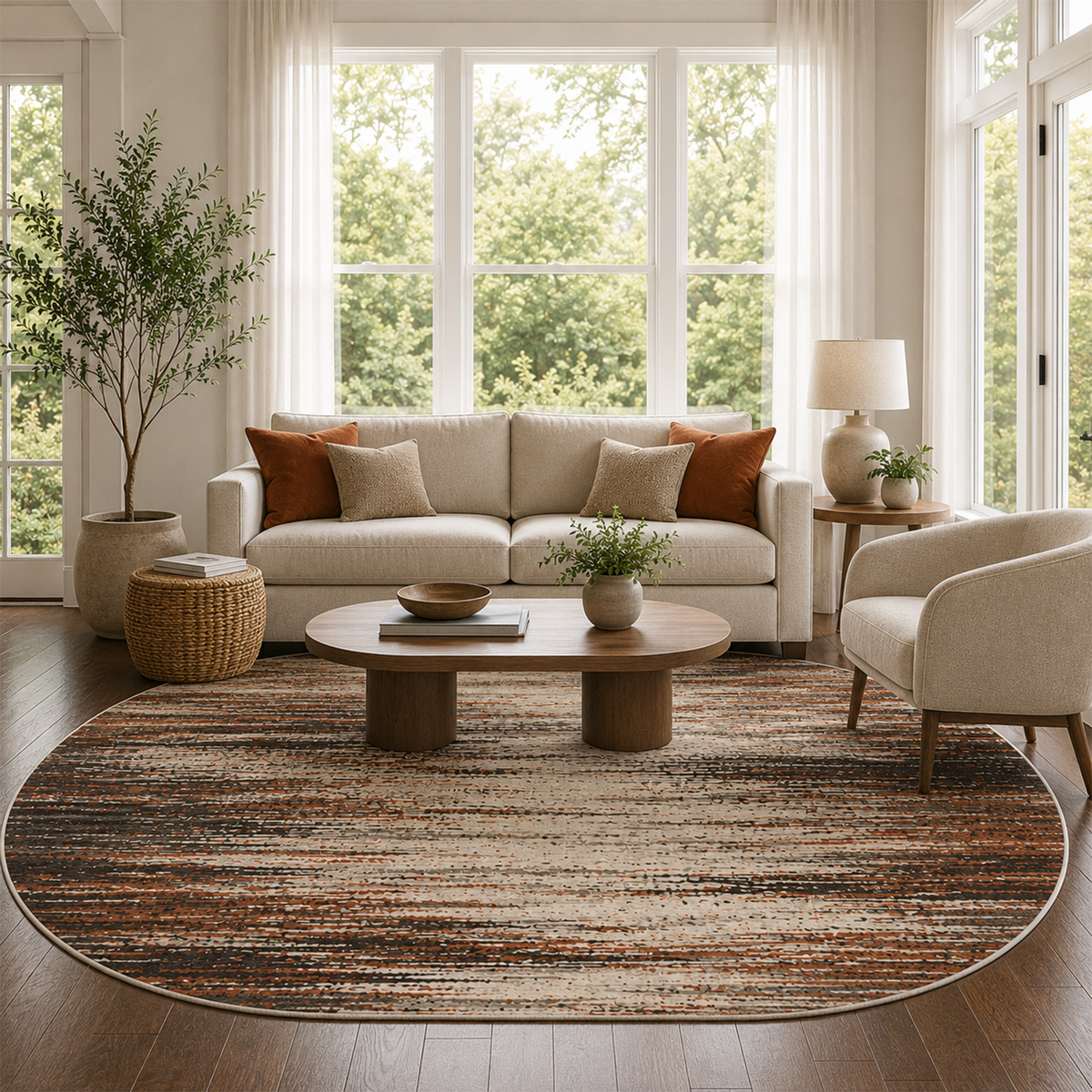 Ember Brushstroke Rug