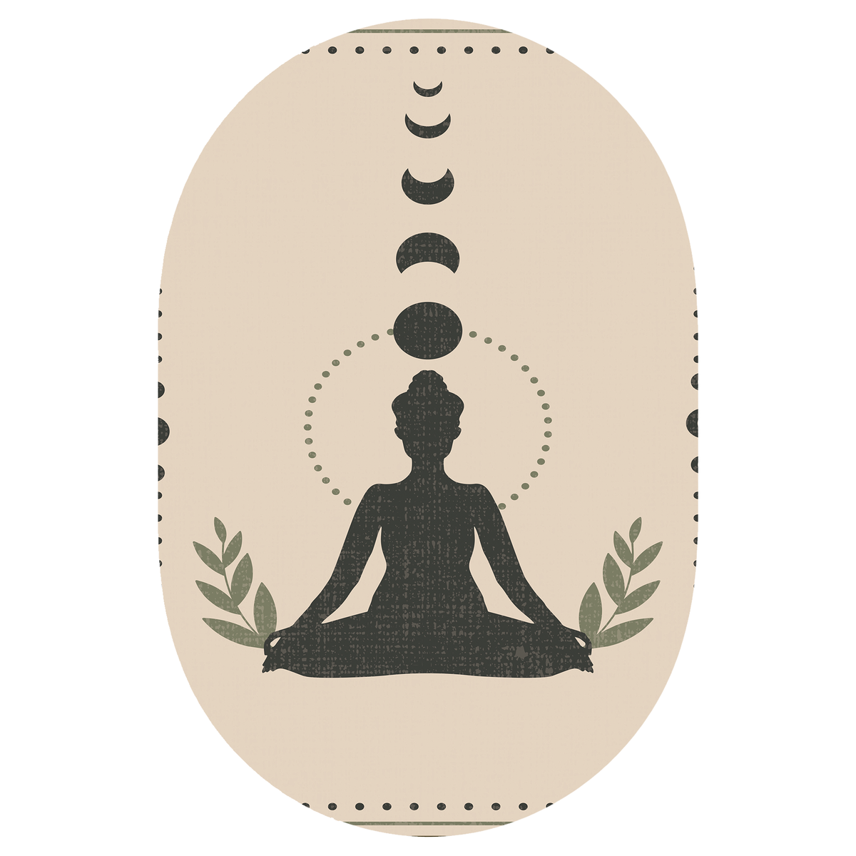 Moon Phase Meditation Rug
