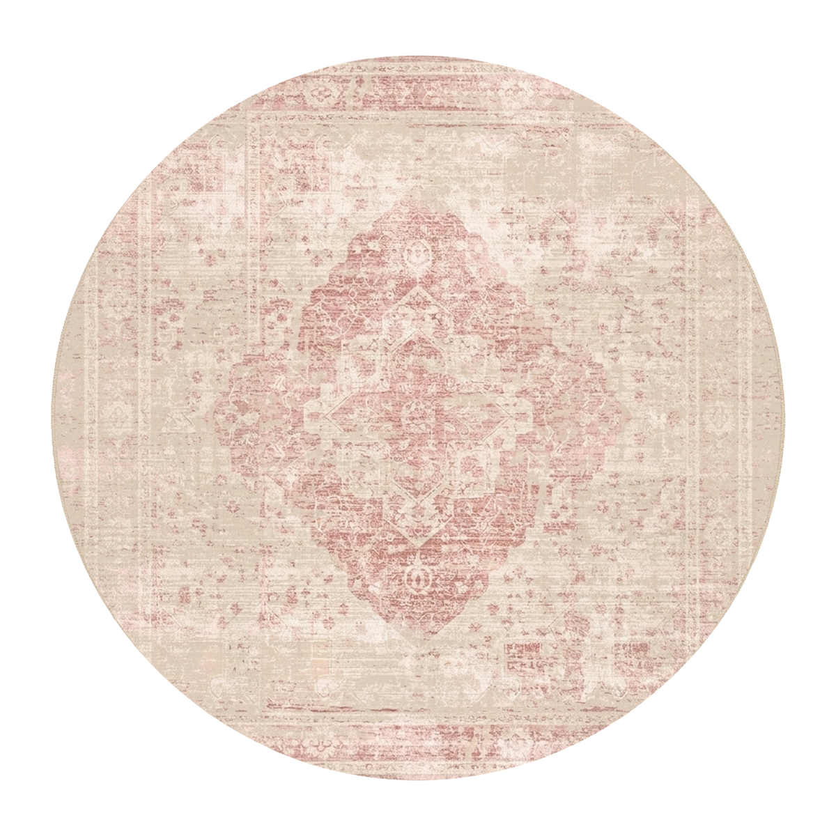 Dusty Rose Medallion Rug