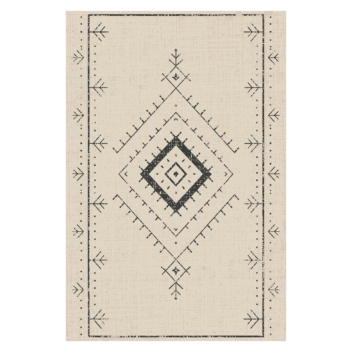 Tribal Diamond Line Rug