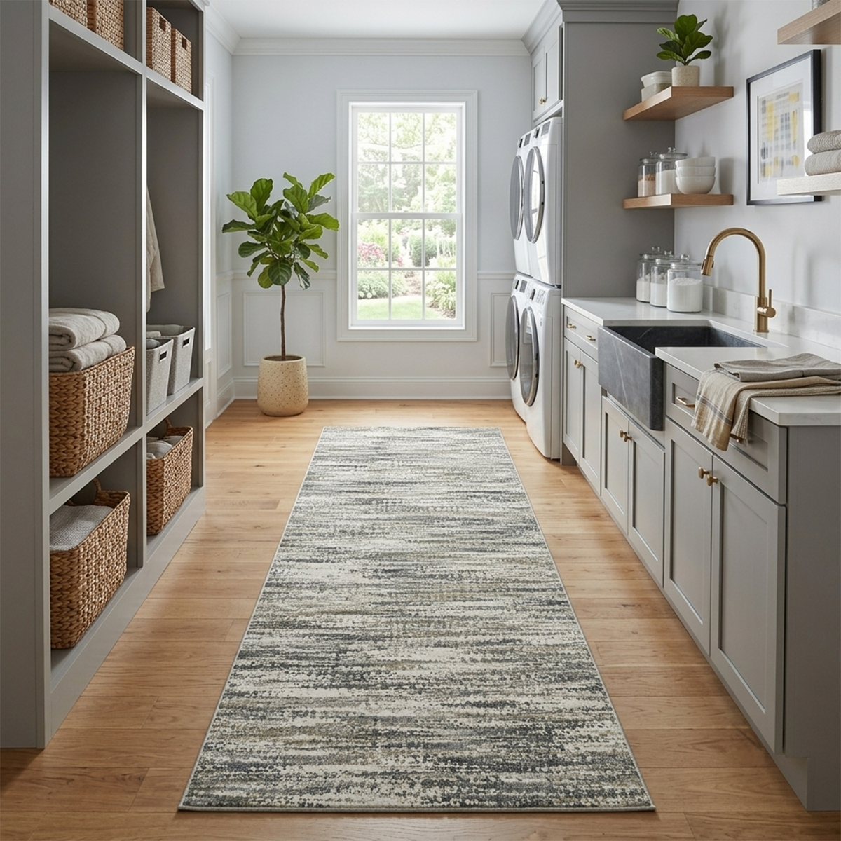 Stonewash Abstract Rug