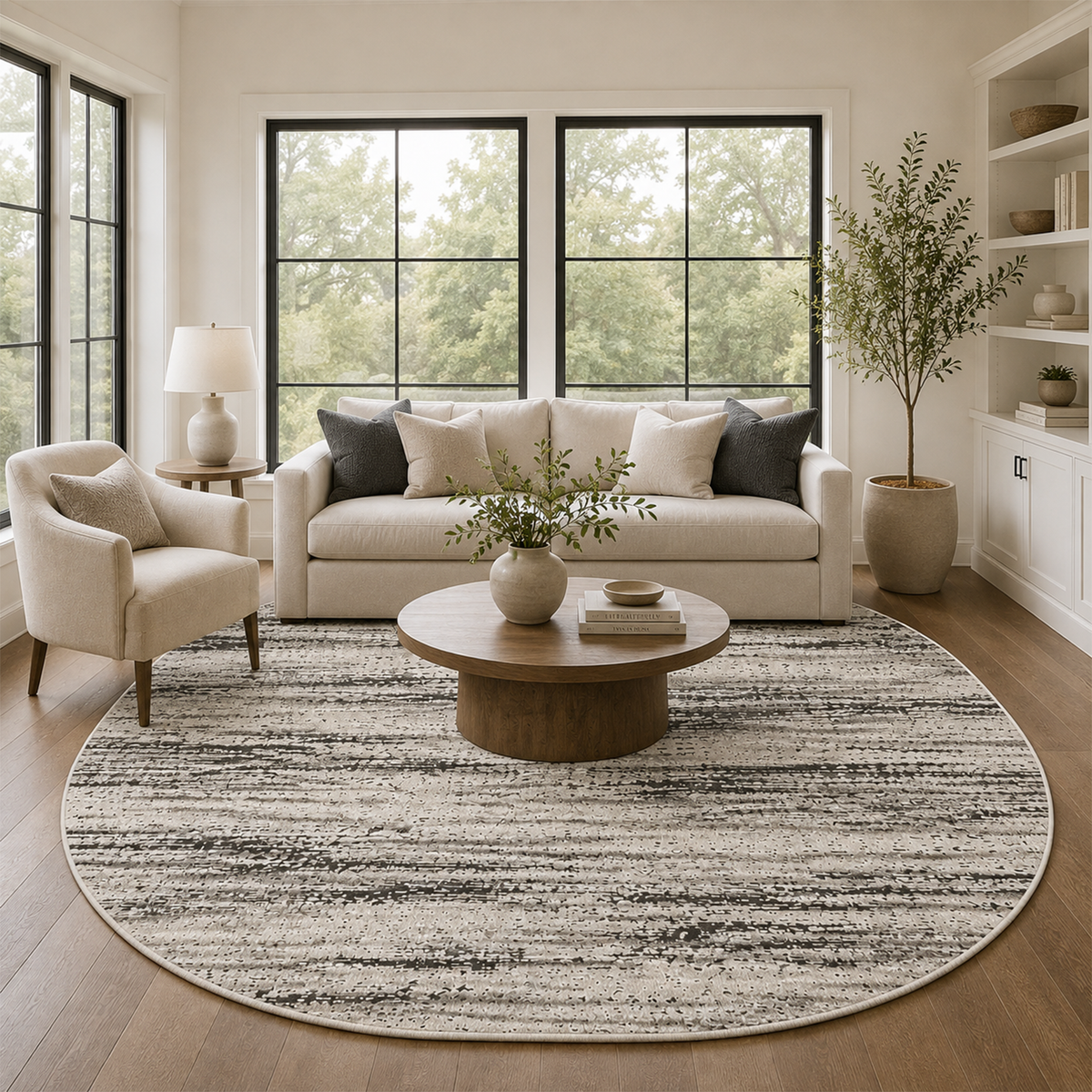 Graphite Streak Area Rug