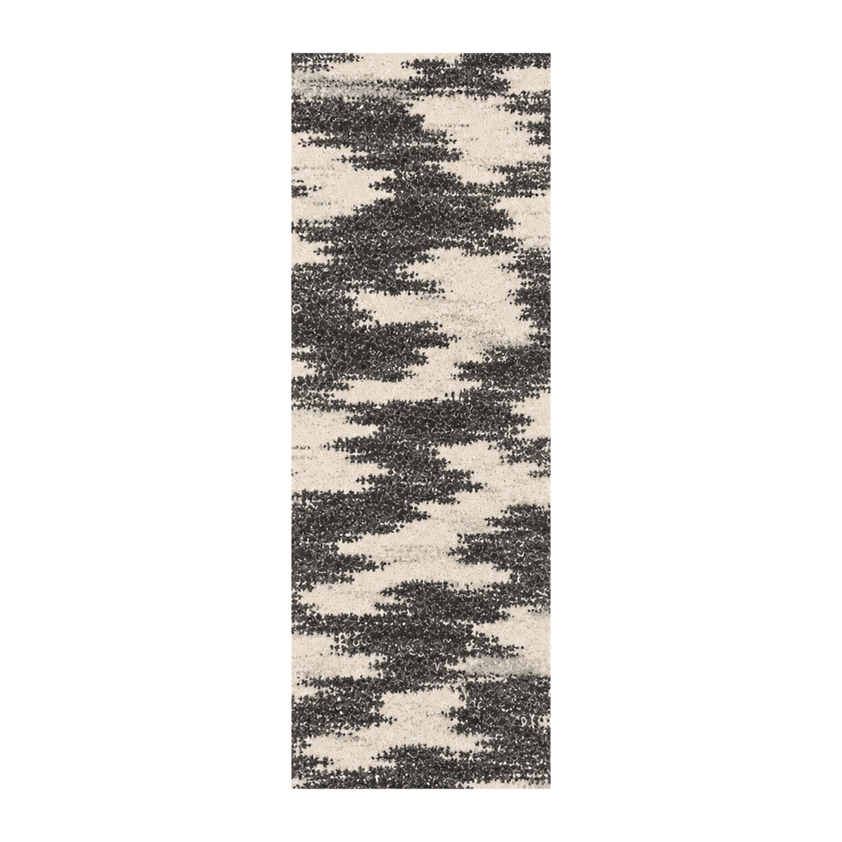 Charcoal Cloud Abstract Rug
