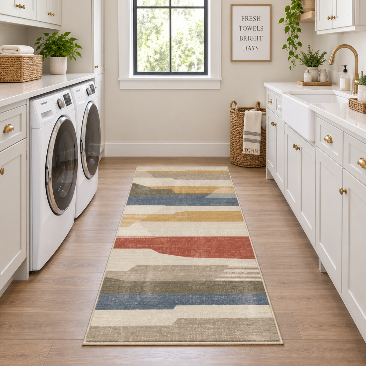 Sunset Horizon Stripe Rug