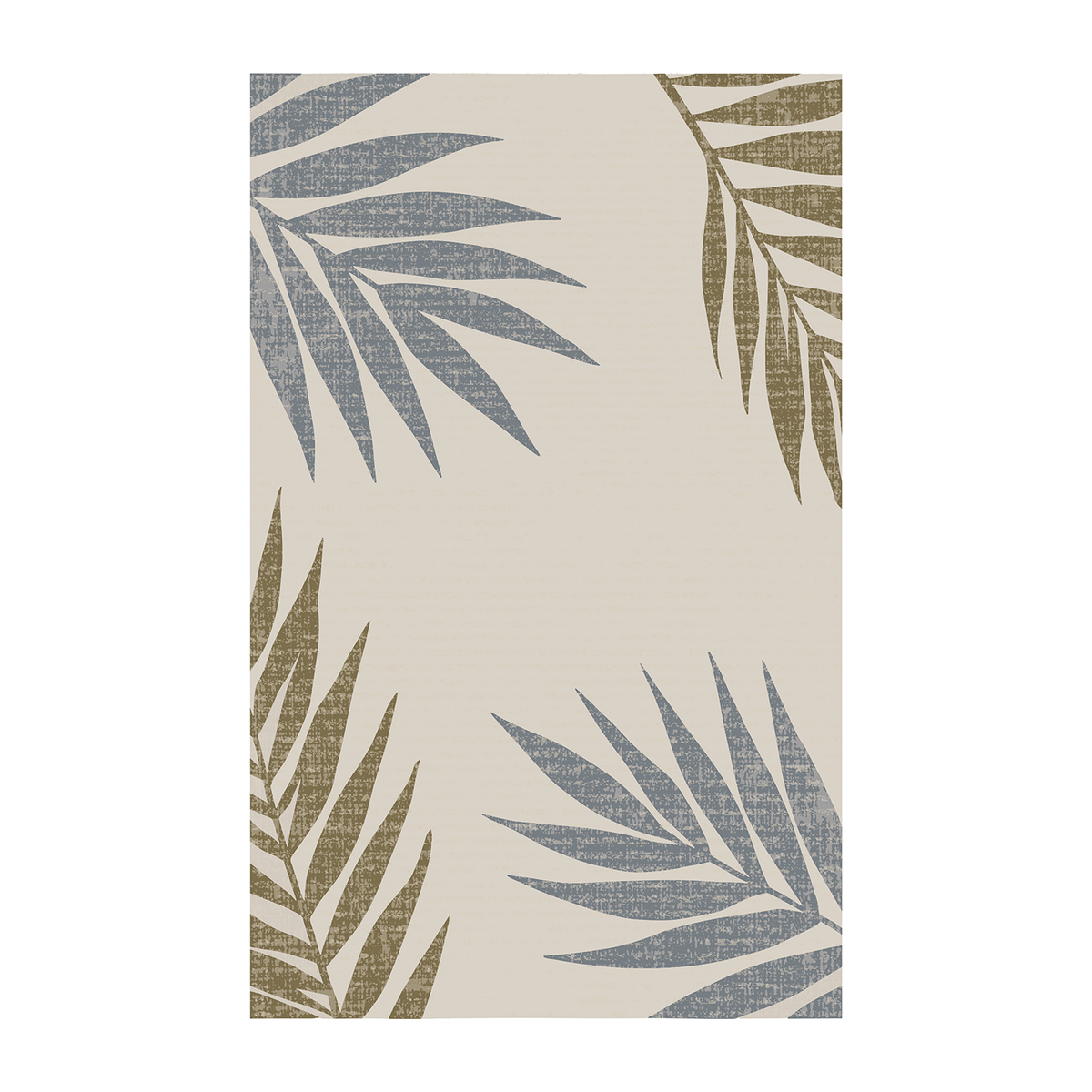 Coastal Palm Leaf Rug