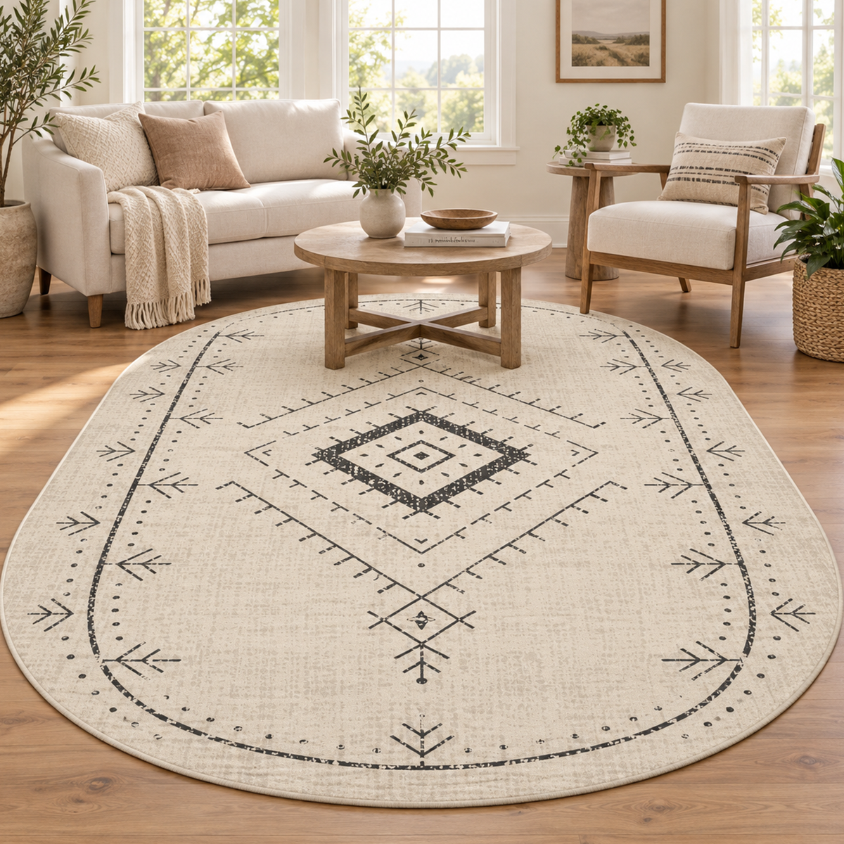 Tribal Diamond Line Rug