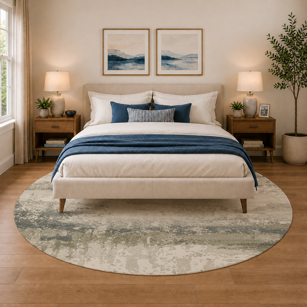 Sage Stone Abstract Rug