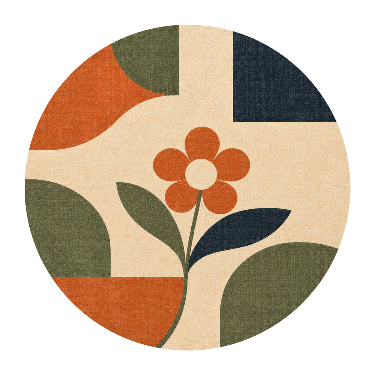 Vintage Petal Garden Rug