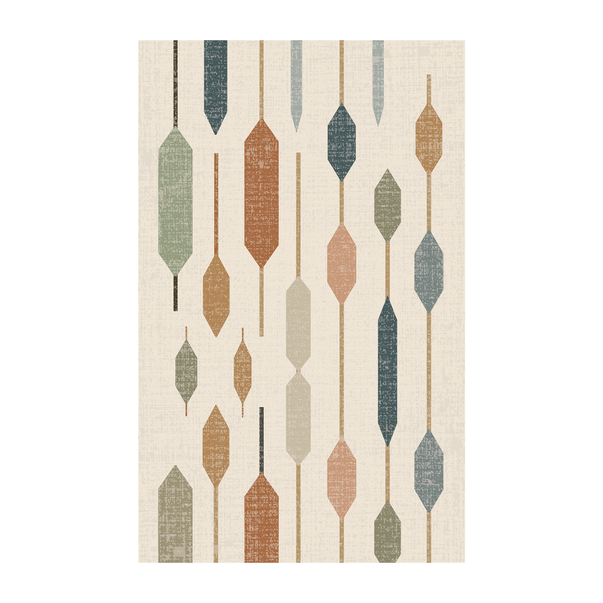 Retro Linear Geo Rug