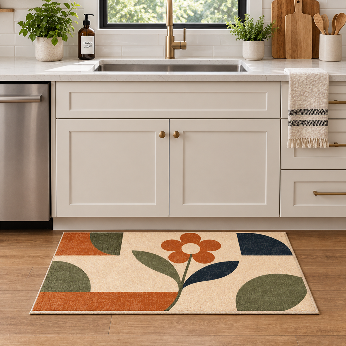 Vintage Petal Garden Rug