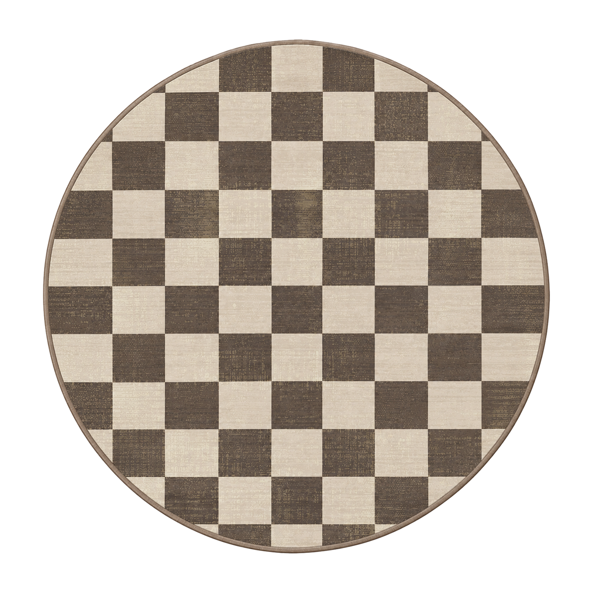 Mocha Chessboard Rug