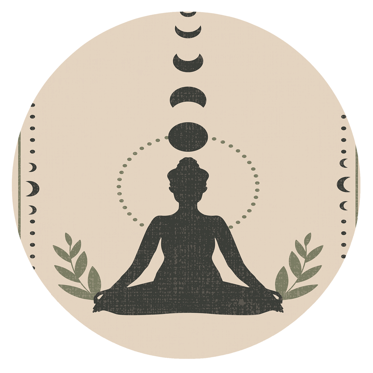 Moon Phase Meditation Rug