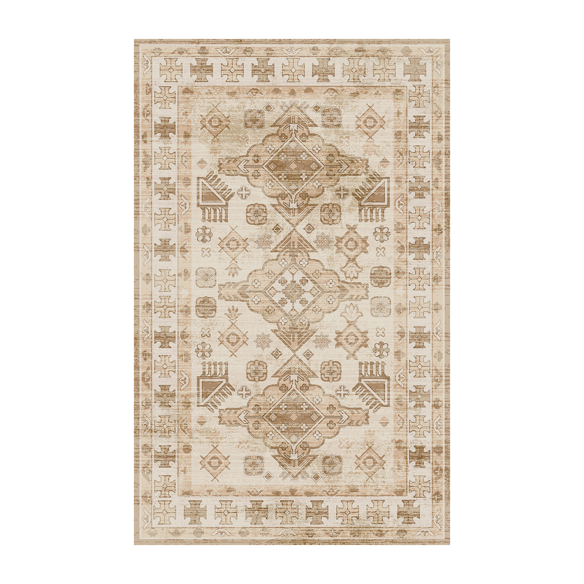 Vintage Tribal Medallion Rug