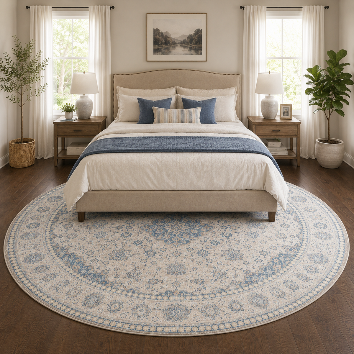 Mist Blue Heritage Rug