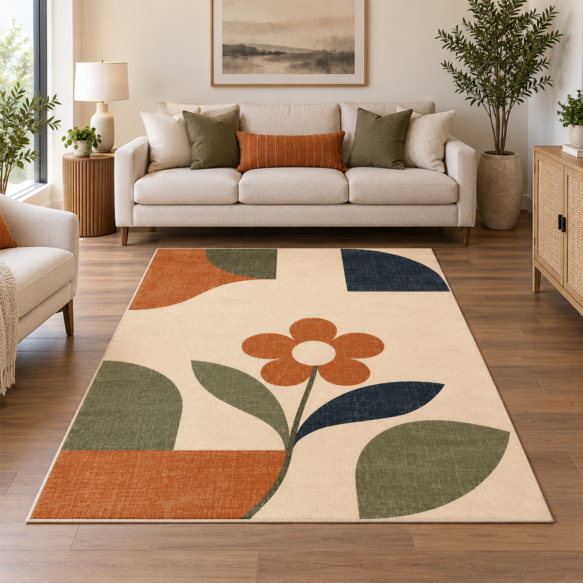 Vintage Petal Garden Rug