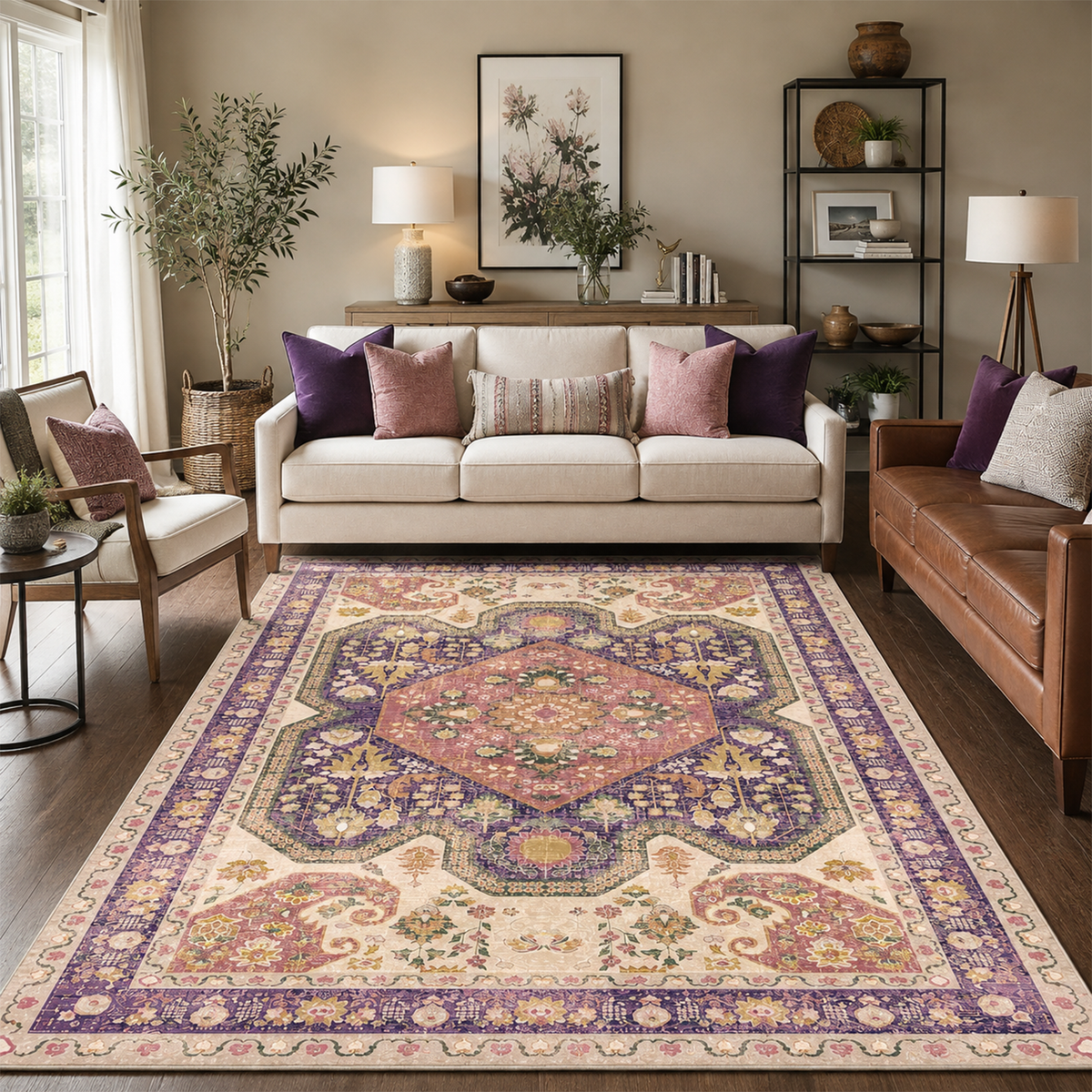 Bohemian Jewel Medallion Rug