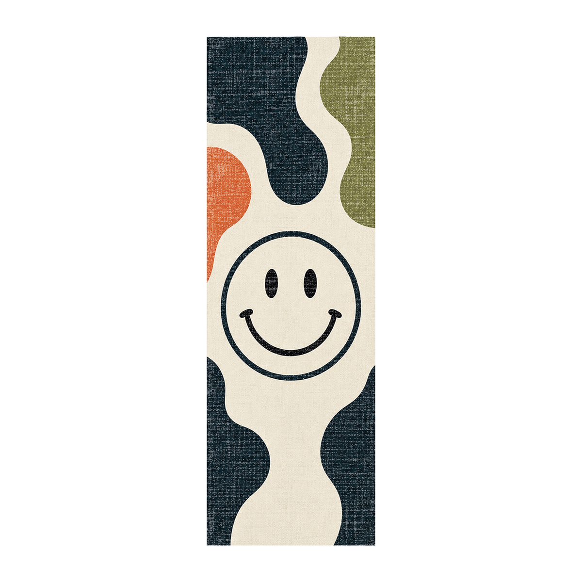 Retro Smiley Abstract Rug