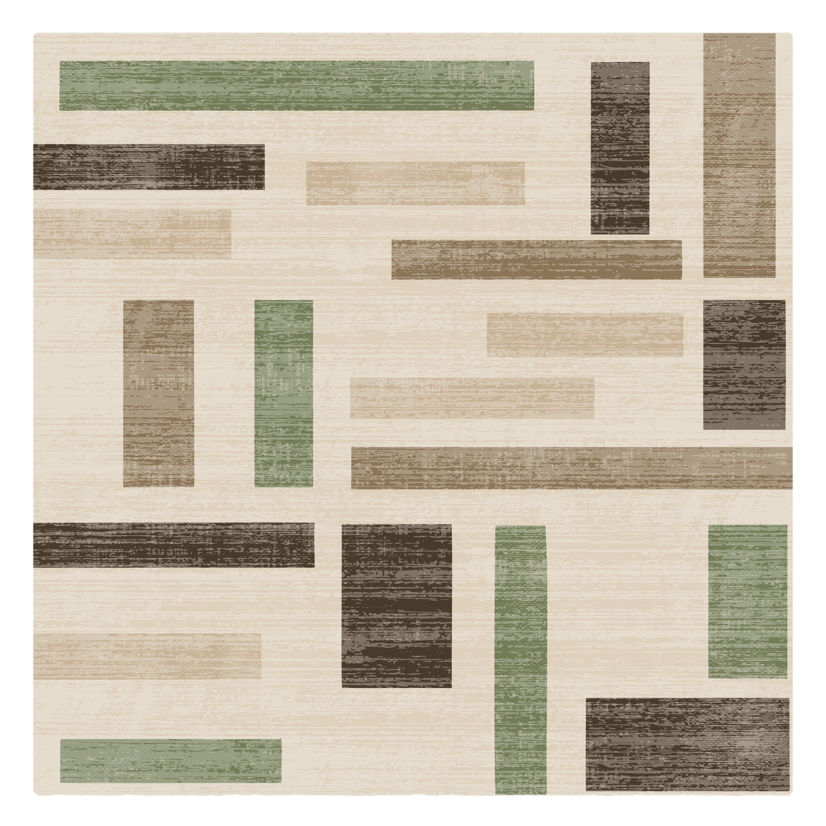 Sage Block Abstract Rug