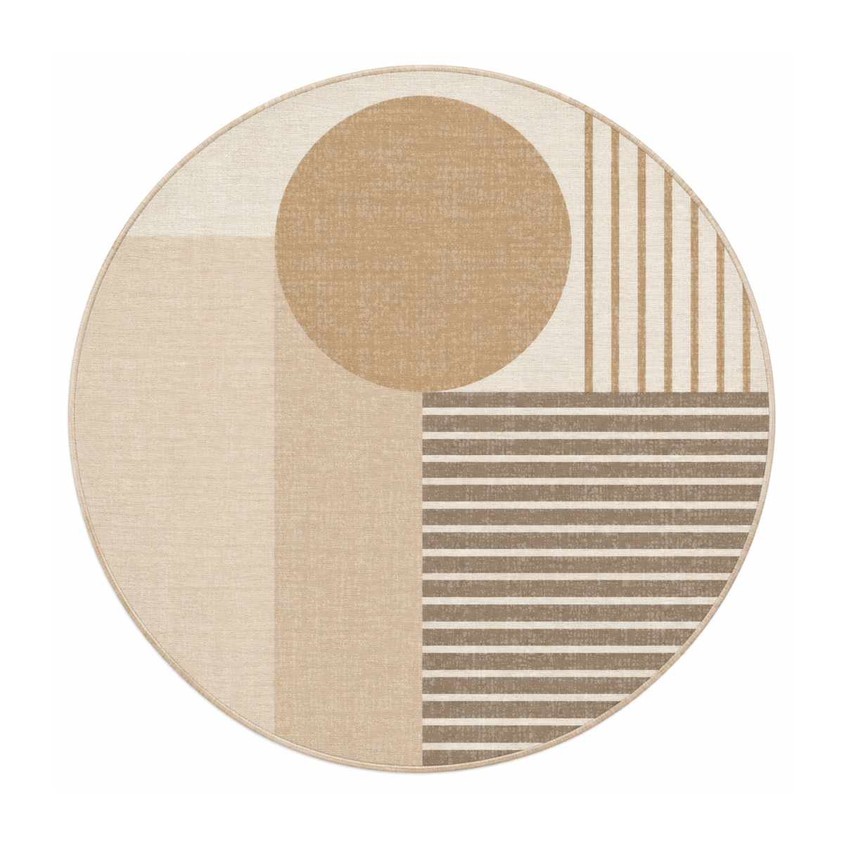 Sandstone Linear Geo Rug