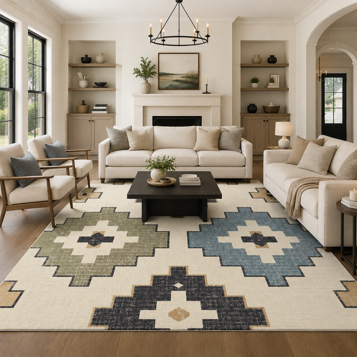 Tribal Geo Medallion Rug