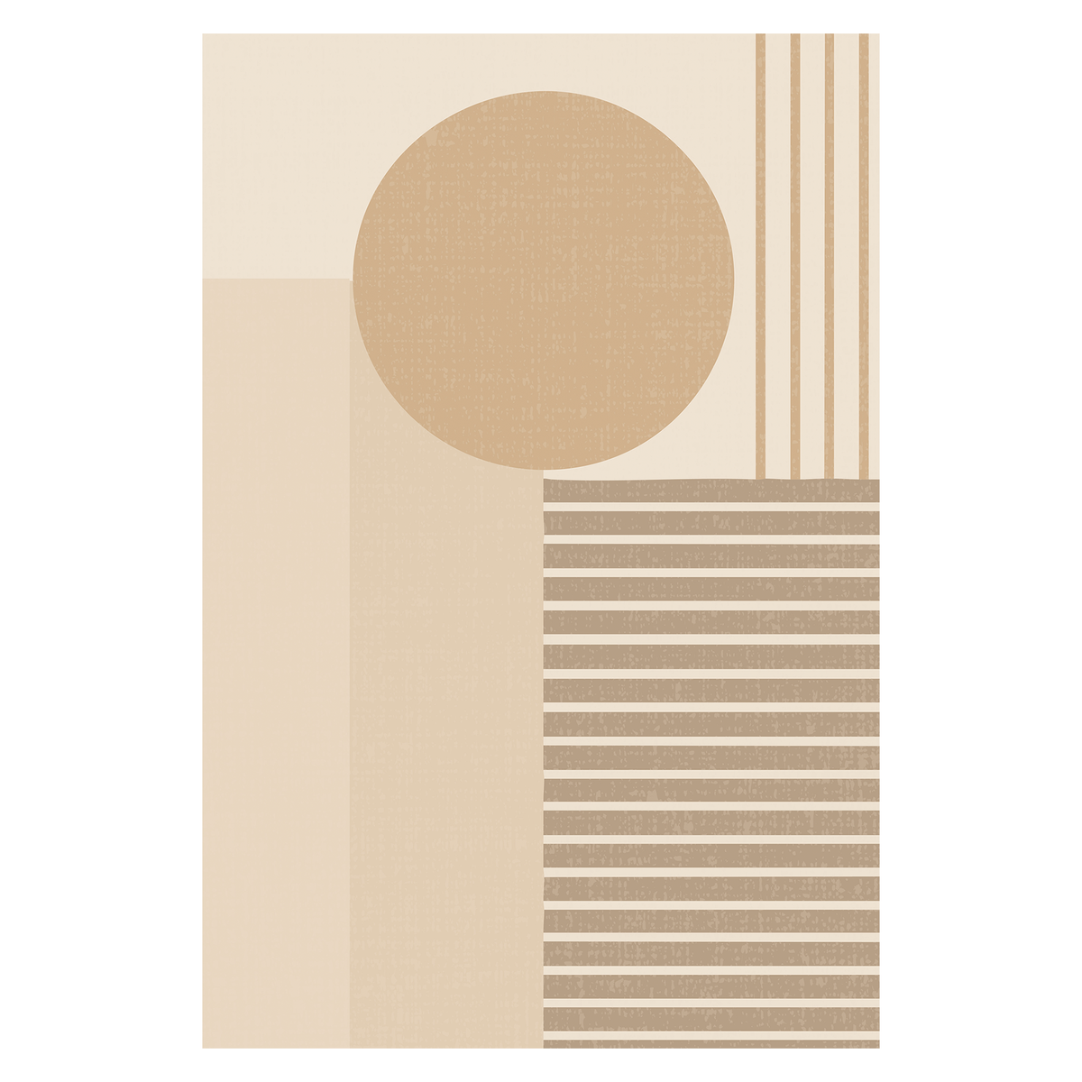 Sandstone Linear Geo Rug