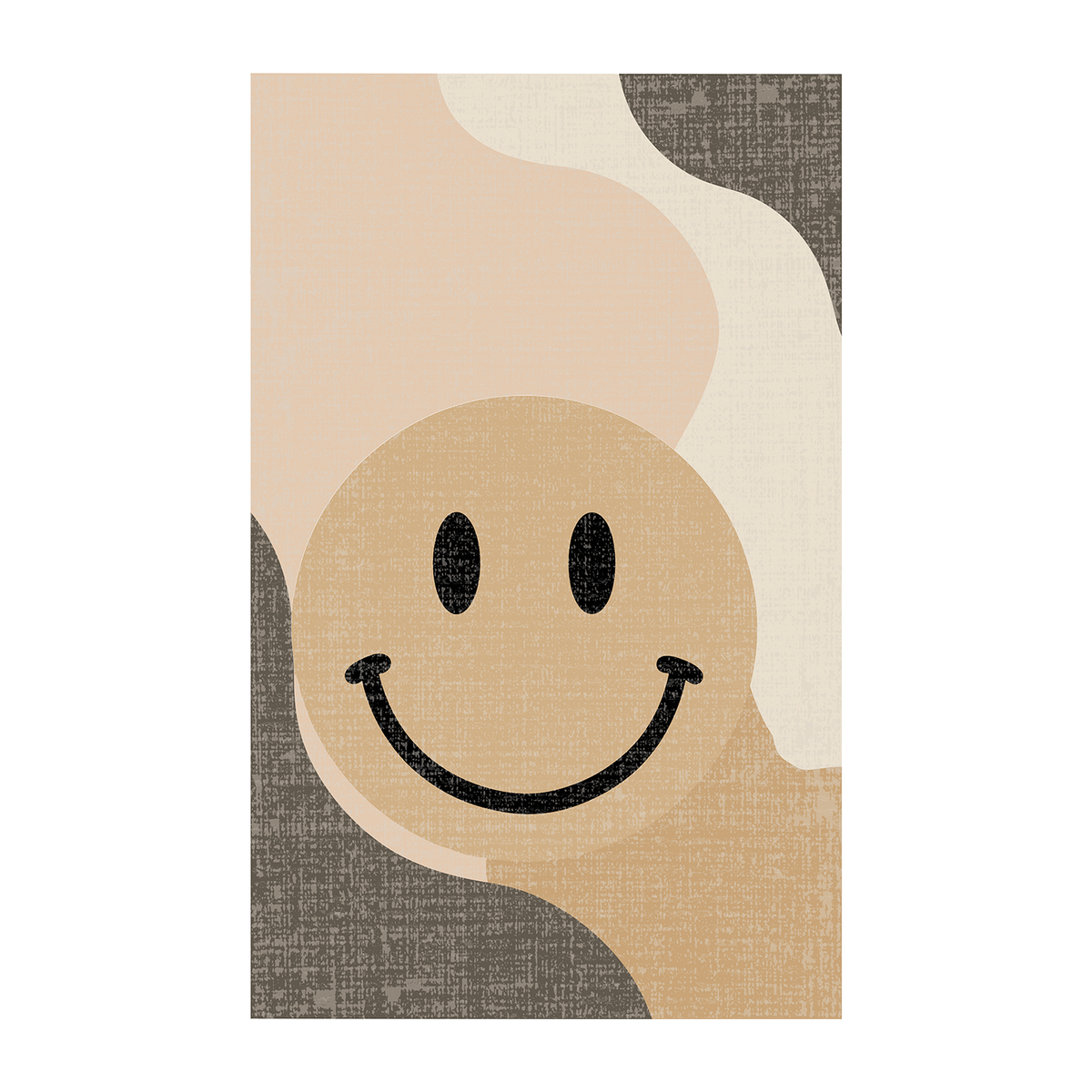 Happy Face Abstract Rug