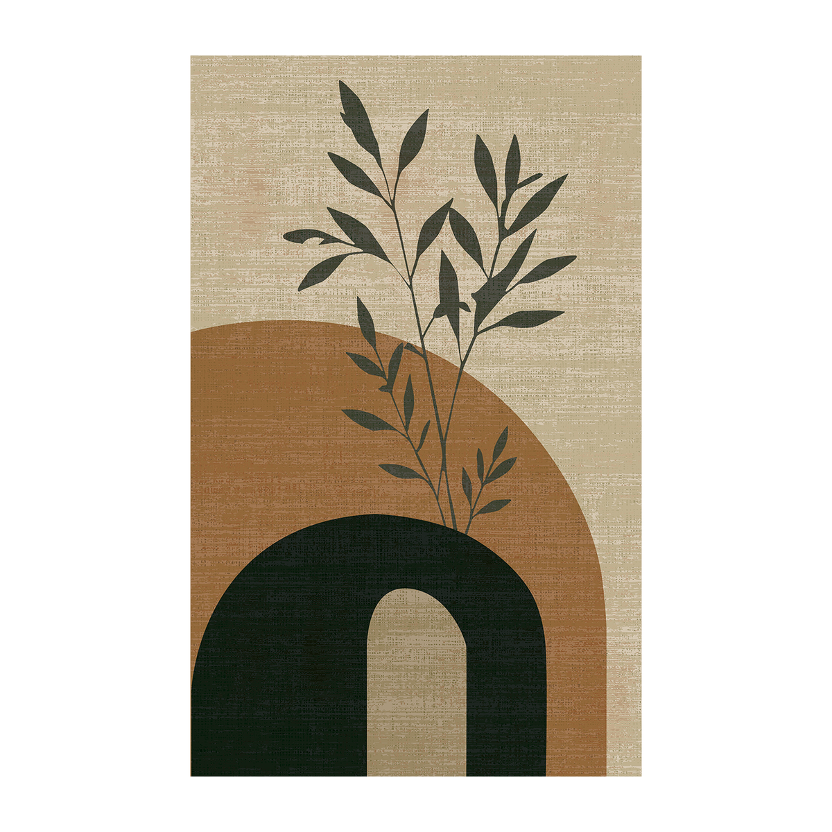 Botanical Arch Silhouette Rug