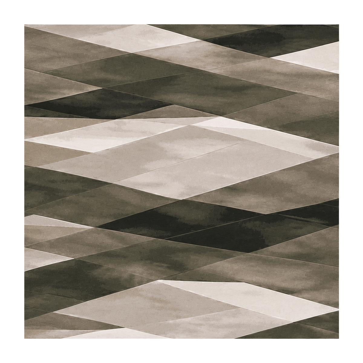 Shadow Weave Geometric Rug