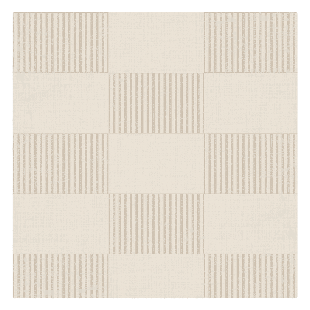 Ivory Pinstripe Check Rug