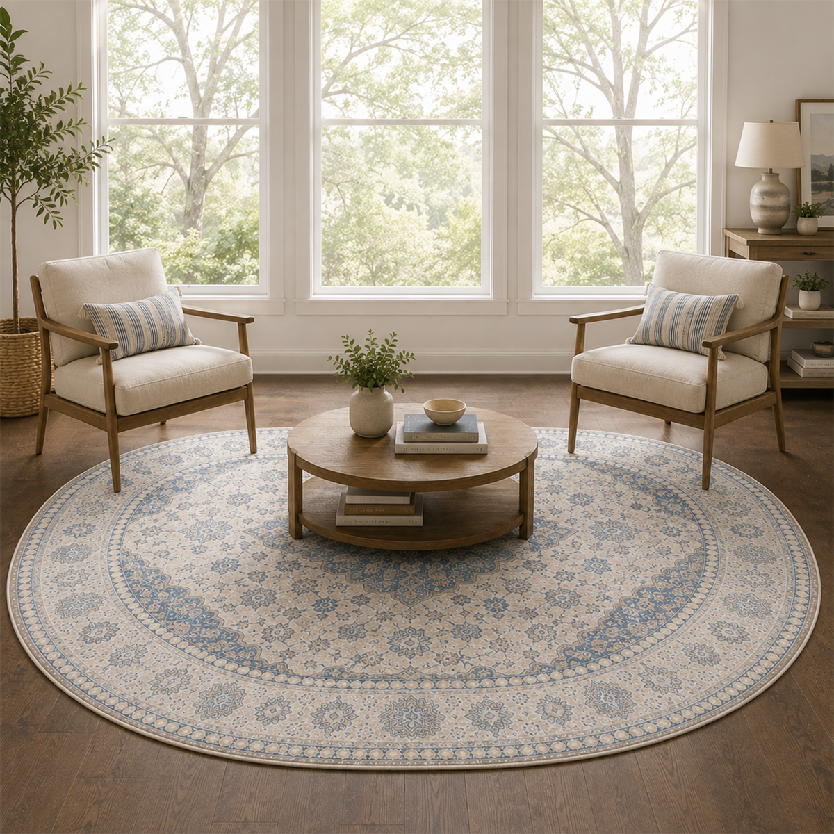 Mist Blue Heritage Rug