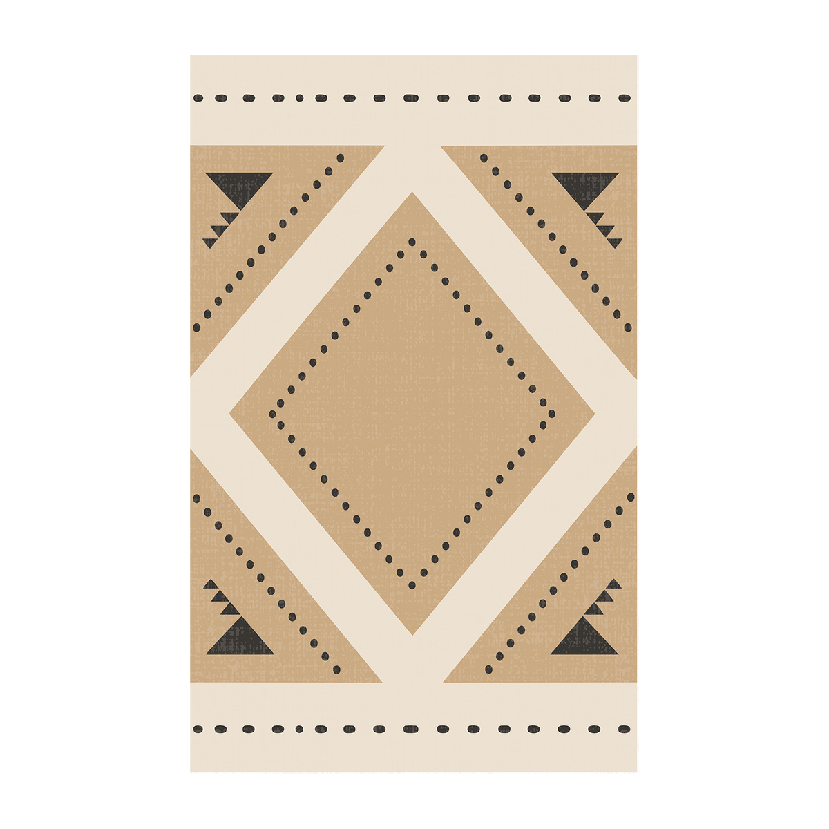 Tribal Diamond Border Rug