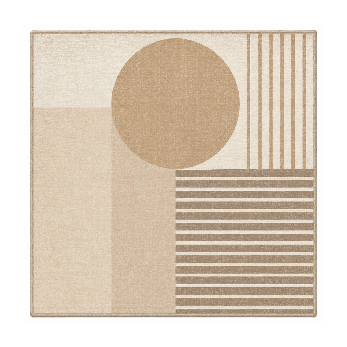 Sandstone Linear Geo Rug