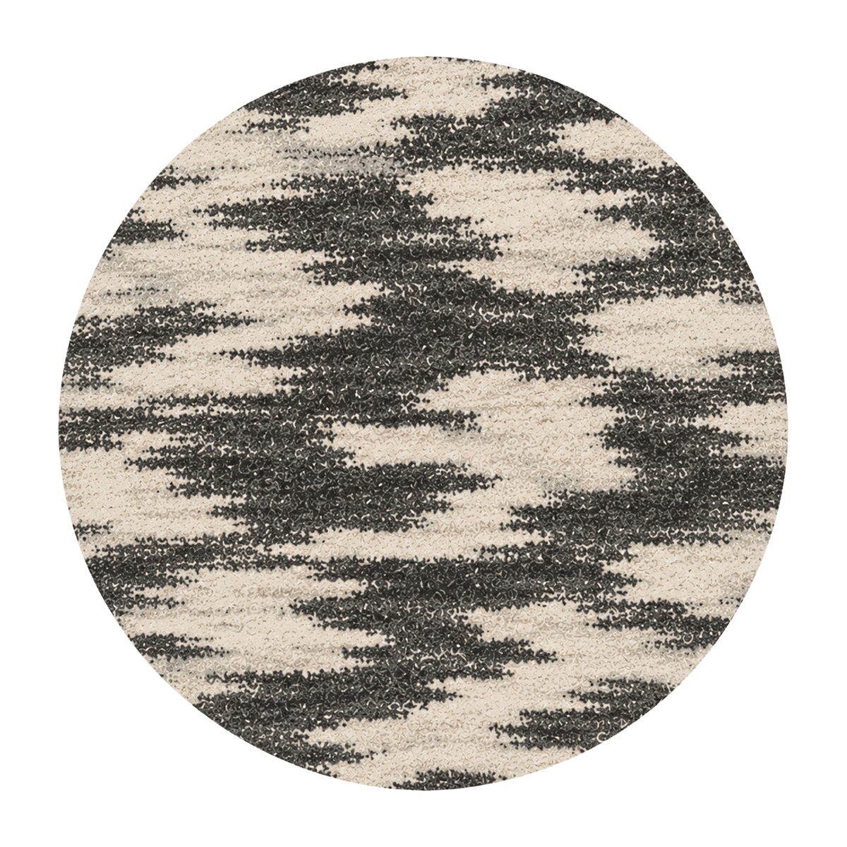 Charcoal Cloud Abstract Rug